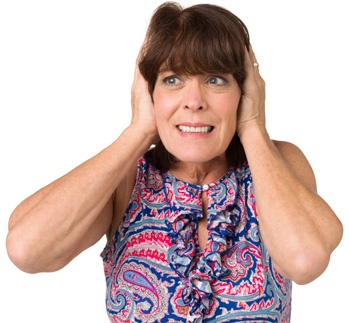 Woman Covering Ears Woman Covering Ears