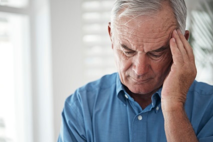 Man with headache Man with headache